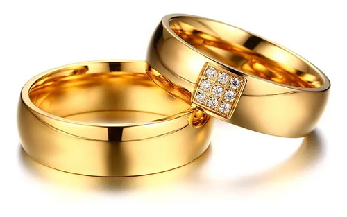 Par Anillos De Matrimonio Corazón Boda Compromiso