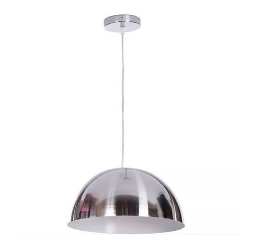 Lampara Colgante Galponera Moderna Cromo Cocina Comedor Lmp