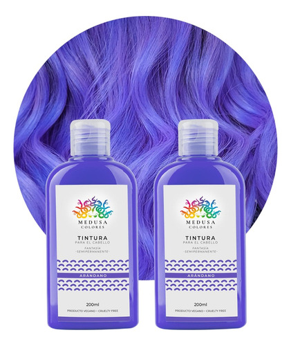 Tinturas Fantasías Medusa Colores X 2 Unidades De 200ml.