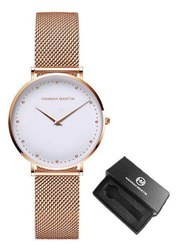 Reloj Elegante Con Cinturón De Malla Hannah Martin