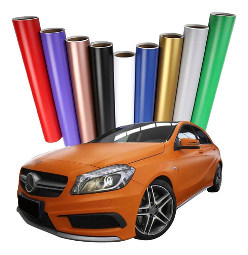 5 Metros Vinil Wrap Automotriz Colores Mate Autoelite Cwf