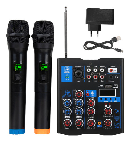 Consola Tuner Karaoke, Parlante Adecuado, Mezclador Inalámbr