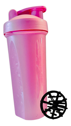 Shaker Vaso Para Batidos Proteina Varios Rosa 600ml 