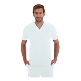 Conjunto Uniforme Médico Quirúrgico Scrubs Caballero Blanco