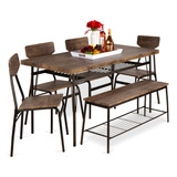 Best Choice Products Juego De Comedor Moderno De 6 Piezas D.