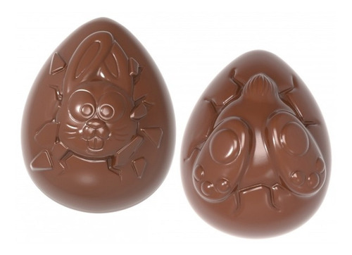 Molde Policarbonato Huevos Crash Test Bunny Chocolate World