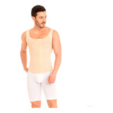 Faja Hombre Chaleco Beige Corrector Postura Ch-0060 Myd 