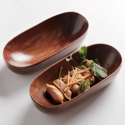 Bandeja Creativa Kemu En Forma De Barco Para Sushi Y Snacks