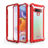 Funda Para LG Stylo 6 Stylo6 Plus K71 Stylus Rojo 6+ Doble C