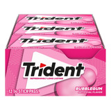 Caja Chicle Trident Val U Pack Cool Bubble 12c/12p
