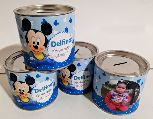 Alcancías Personalizadas Souvenirs - Mickey Bebé (20 Unid)