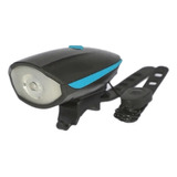 Luz Led Frontal Para Bicicleta Recargable De 250 Lumens Color Celeste