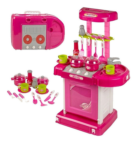 Cocina Infantil Juguete  Niñas Con Sonido Y Accesorios 