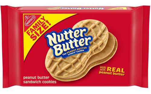 Galletas De Crema De Maní Nutter Butter Family Size 453g Imp