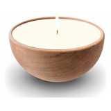 Velas Aromáticas Cuenco Madera 7x5 Cm - Elegí Tus Fragancias