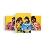 Cuadros Tripticos The Beatles Pepper Musica Rock Pop Deco