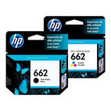 Combo Cartuchos Orig. Hp 662 Negro+color  2515 3645 Martinez