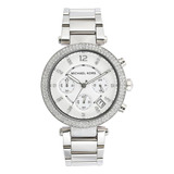 Michael Kors Reloj Parker Para Mujer En Tono Plateado Mk5353