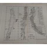 Mapa Zonas Climáticas De Chile - 1965 - Corfo 