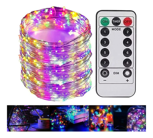 Luces Garland Decorativas Tira Led 10m 100 Led Con Control