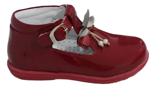 Zapato Niña Casual Fiesta Coloso 984 Charol Rojo 14.5 A 17.0