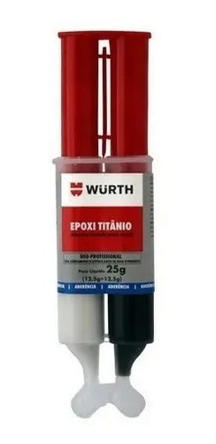 Adhesivo Epoxi Titanio Acero Líquido 25gr Würth Ferrepernos