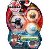 Bakugan Starter Pack De 3 Unidades, Darkus Turtonium, Criatu