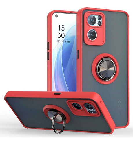 Case Rígida + Mica Para Samsung Uso Rudo Anillo Stand