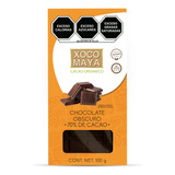Barra De Chocolate Oscuro 70% Cacao Orgánico 100g Xoco Maya