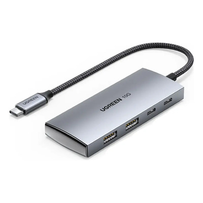 Hub Usb Ugreen 30758 4 Puertos 3.2 15 Cm Negro Gris Espacio | Envío gratis