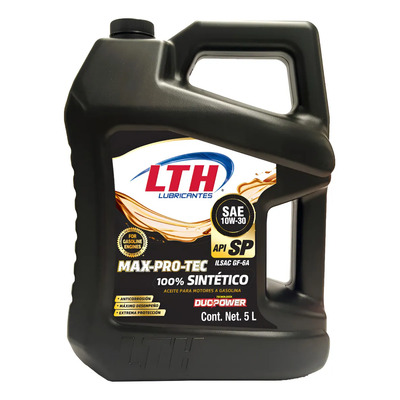 Aceite Lth Motor Sintetico Max Pro Tec 10w30 - 5 Litros | MercadoLibre
