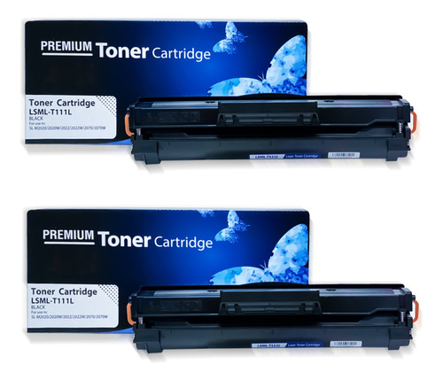 Pack 2 Toner Compatibles Samsung 111s M2020 M2022 M2070