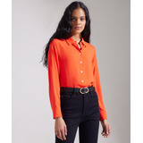 Camisa Mujer Patprimo M/l Naranja Rayón 30010543-73354