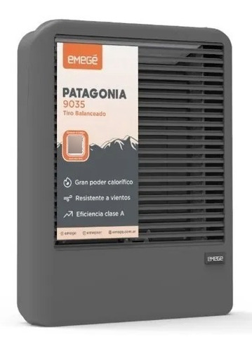 Calefactor Emegé Patagonia 9035u Tbu 3500 Kcal Delta