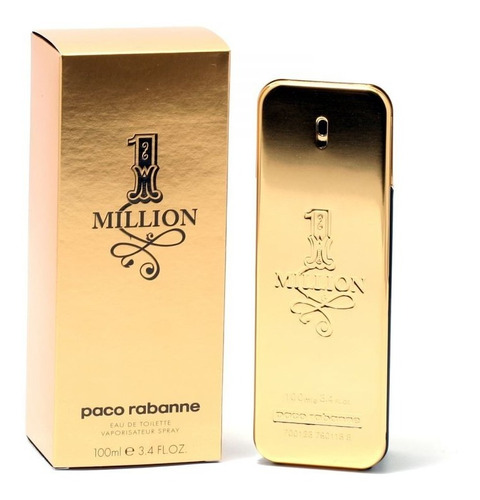 Un Millón De Hombres De Paco Rabanne Edt Spray 3.4 Oz