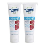 2 Tom's Maine Fresa Pasta Niños Anticaries Sin Fluoruro