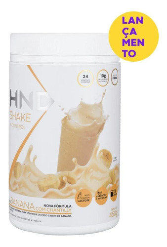 Shake H-control Sabor Banana Com Chantilly Hinode Hnd 450g