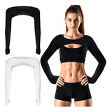 Zt Women 2 Piece Long Sleeve Short Athletic Yoga Casual