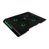 Base Enfriadora Game Factor Cpg400 4 Vent Rgb, Usb, Aluminio