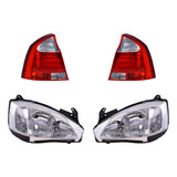 Calaveras + Faros Depo Chevrolet Corsa 2003-2007