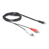 Cable Mini Plug 3.5mm St A 2 Rca Mp3 / Mp4 Cel Audio Reprodu