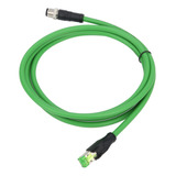 Cable De Conexión M12 A Rj45, Conector Ethernet Blindado 24