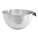 Bowl Batidor Profundo Acero Inoxidable Con Medidas Y Agarre 24cm De Diametro Base Y Mango Siliconado Oferta Bz3