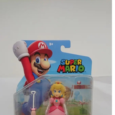 Figura Articulada Princesa Peach 4 Con Paraguas