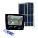 Foco Solar Led 60w + Panel Solar + Control