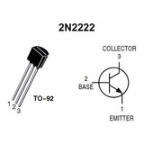 10 Piezas 2n2222a Transistor Npn 2n2222 Arduino Pic Pinout 