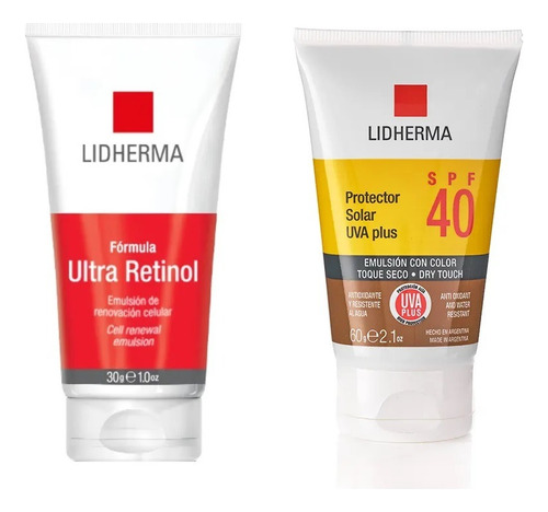 Ultra Retinol + Protector Solar 40 Color No Graso Lidherma