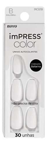 Unhas Postiças Kiss Impress Bailarina Frosting C/3un Imc501b