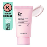 Bloqueador Solar Eco Earth Pink Sun Cream Cosmética Coreana