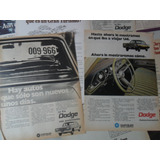 Lote Dodge Coronado Polara Gt Publicidad No Insignia Manual